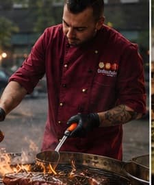 Grillmeister am Live-BBQ